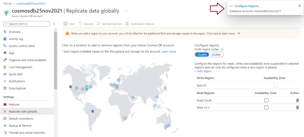 Exploring the Power of Azure Cosmos DB for a Globally Distributed Database