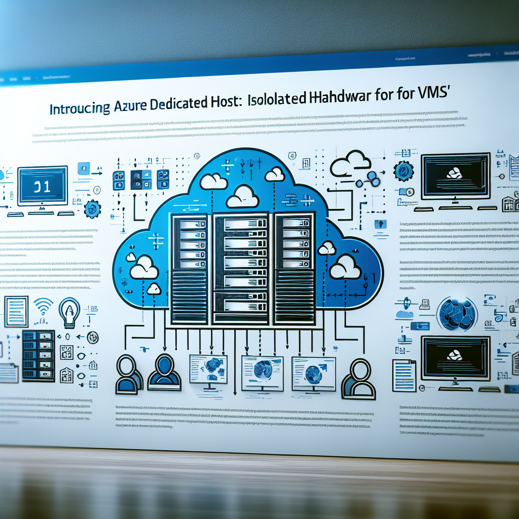 Introducing Azure Dedicated Host: Isolated Hardware for VMs